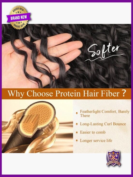 20 Inch Curly Clip-In Hair Extensions, 4PCS Synthetic Wave Hairpiece